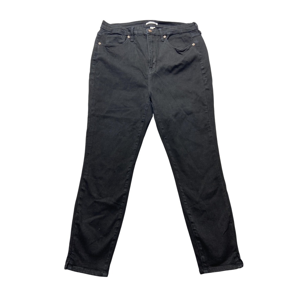 Good American‎ Jeans Womens 16 Good Waist Crop High Rise Stretch Denim Pants